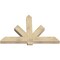 Ekena Millwork Kennewick Rough Sawn Timber Gable Bracket, Douglas Fir, 60"W x 40"H x 4"D x 6"F, 16/12 Pitch GBW060X40X0406KEN00RDF - alternate 3